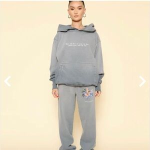 Boys Lie Gray Oversized Hoodie with Front Pocket